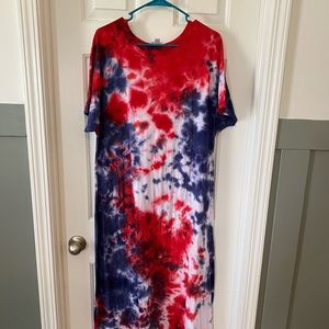 Lularoe Tie Dye Maria Dress